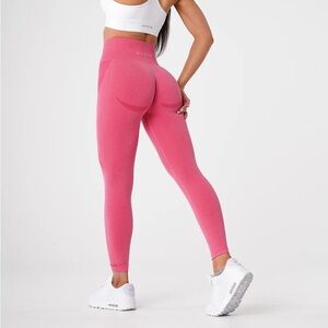 NVGTN Pink contour seamless leggings